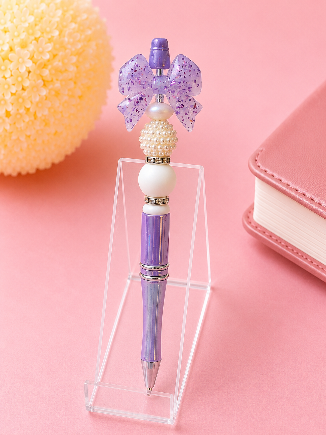 Lavender Luxe Bow Pen