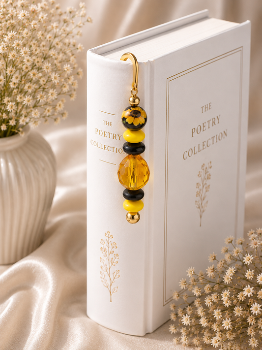 Sunflower Beaded Bookmark