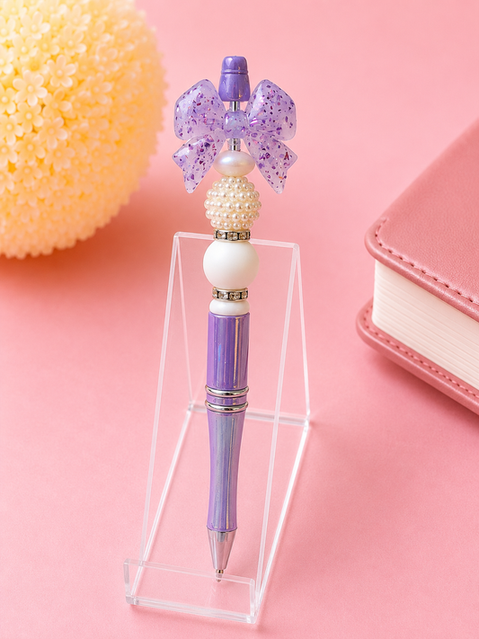 Lavender Luxe Bow Pen